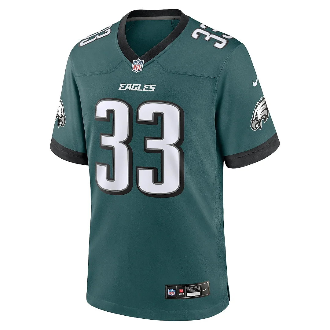 Zennovawear Men's Philadelphia Eagles Cooper DeJean Green Game Jersey