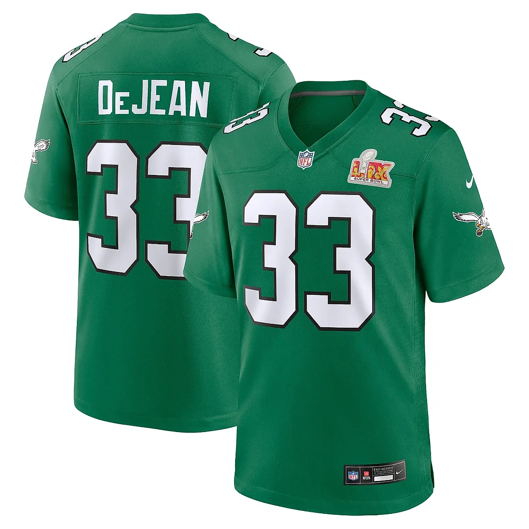 Zennovawear Men's Philadelphia Eagles Cooper DeJean Kelly Green Super Bowl LIX 2nd Alternate Game Jersey