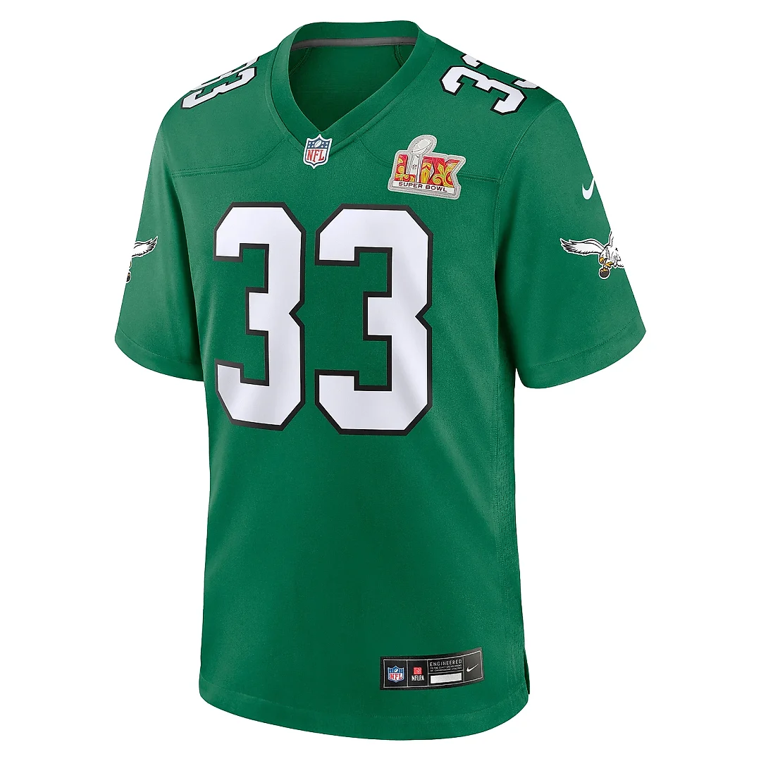 Zennovawear Men's Philadelphia Eagles Cooper DeJean Kelly Green Super Bowl LIX 2nd Alternate Game Jersey