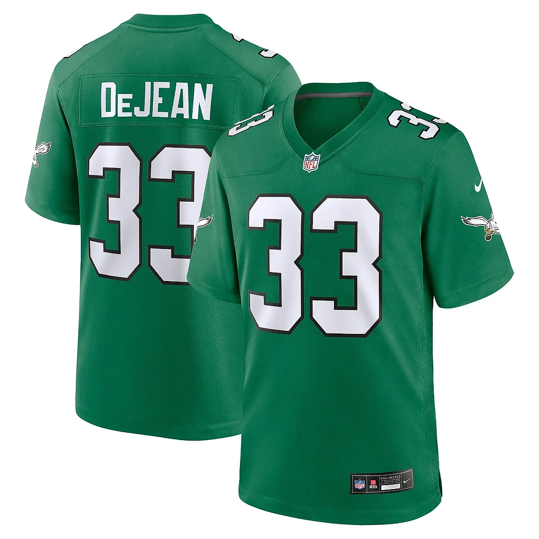 Zennovawear Men's Philadelphia Eagles Cooper DeJean Kelly Green Alternate Game Jersey