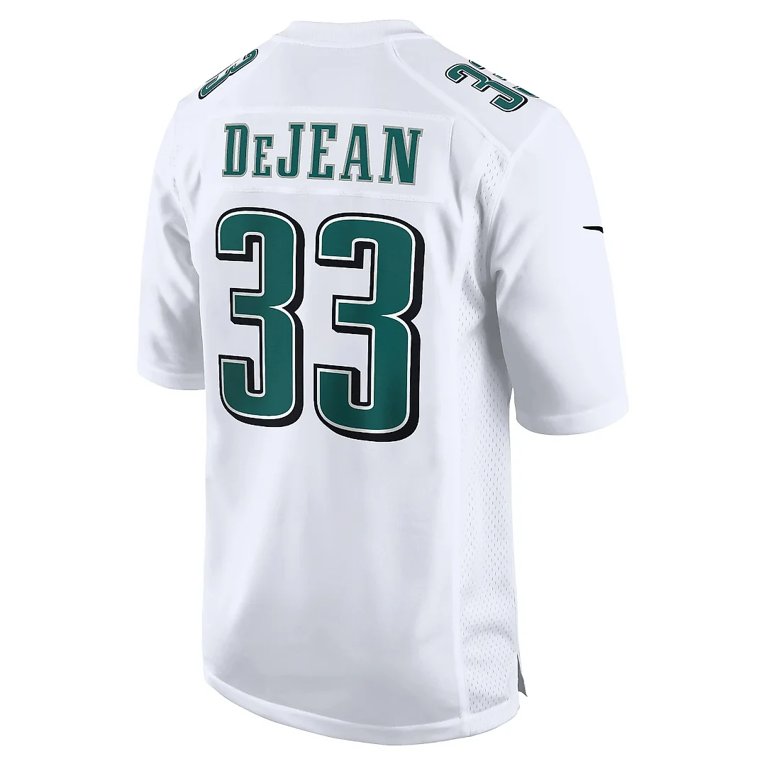 Zennovawear Men's Philadelphia Eagles Cooper DeJean Tundra White Super Bowl LIX Fashion Game Jersey