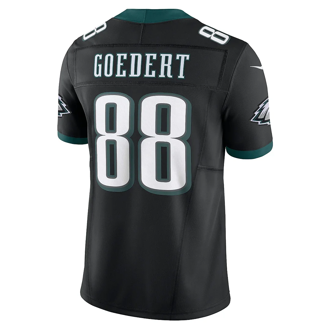 Zennovawear Men's Philadelphia Eagles Dallas Goedert Black Alternate Vapor F.U.S.E. Limited Jersey