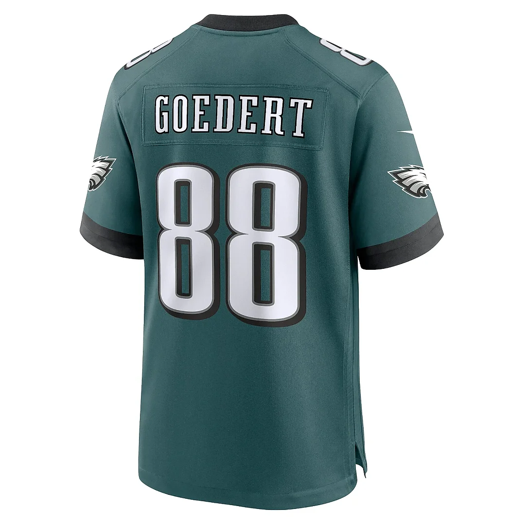 Zennovawear Men's Philadelphia Eagles Dallas Goedert Midnight Green Team Game Jersey