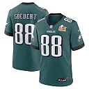 Zennovawear Men's Philadelphia Eagles Dallas Goedert Midnight Green Super Bowl LIX Game Player Jersey