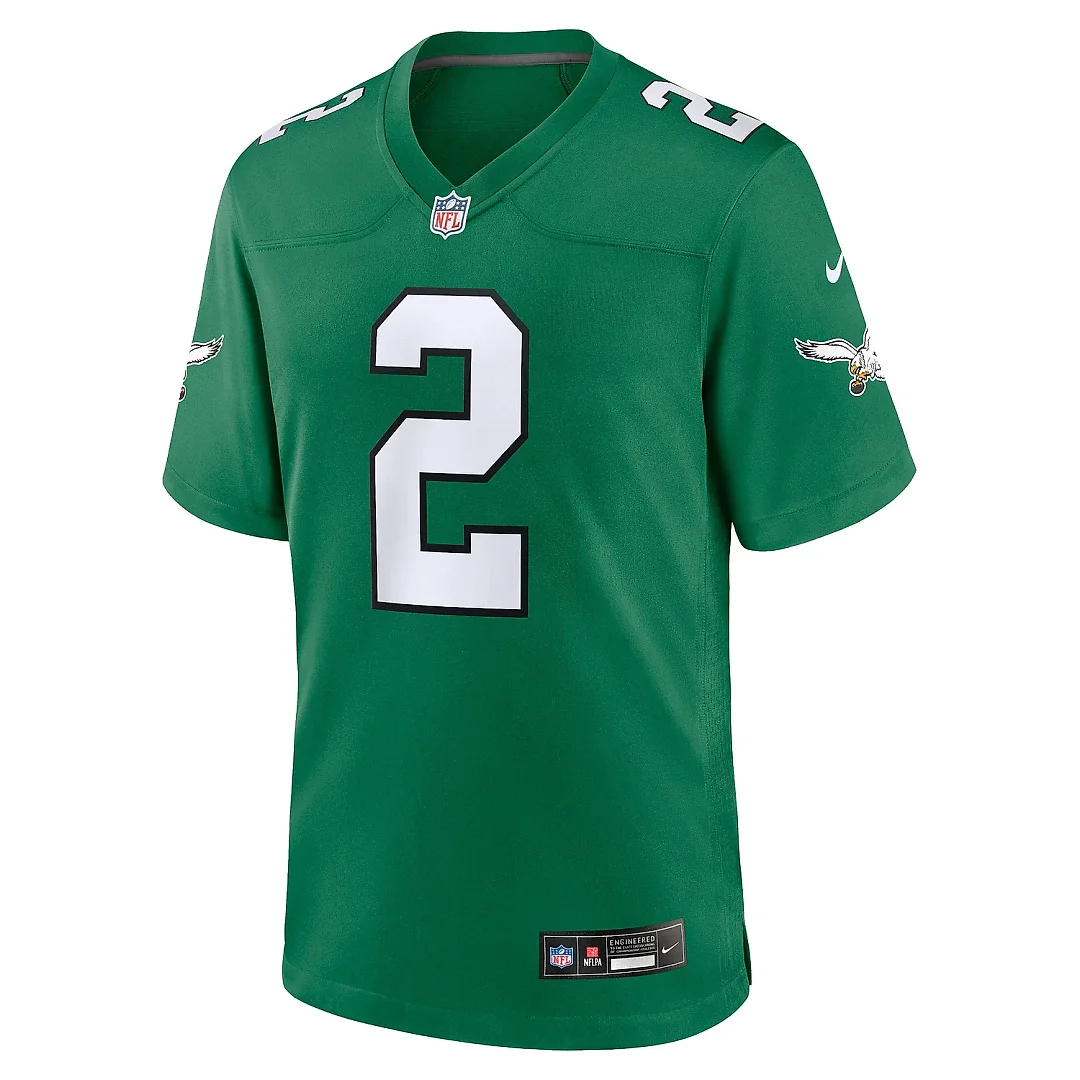 Zennovawear Men's Philadelphia Eagles Darius Slay Kelly Green Alternate Game Player Jersey