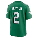 Zennovawear Men's Philadelphia Eagles Darius Slay Kelly Green Alternate Game Player Jersey