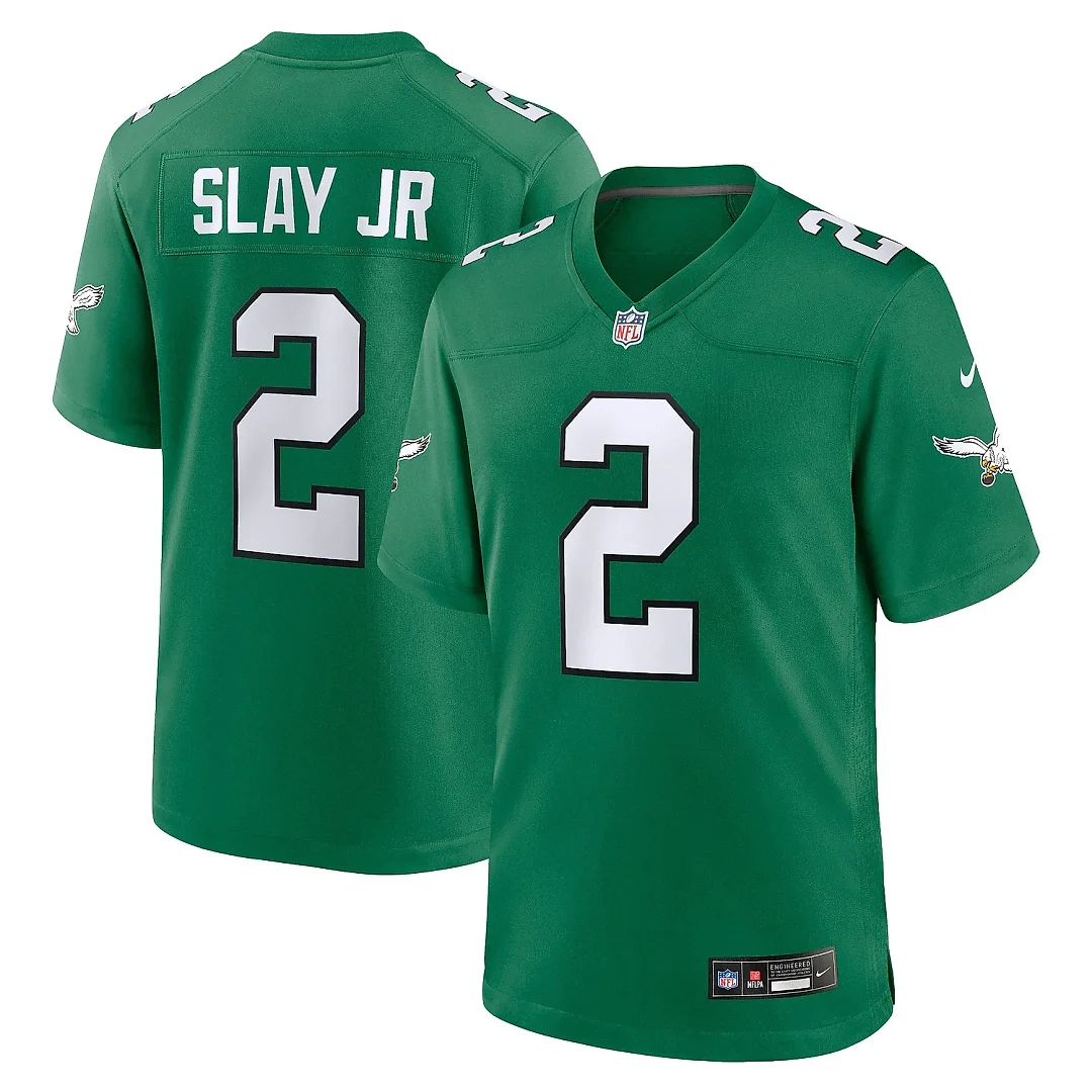 Zennovawear Men's Philadelphia Eagles Darius Slay Kelly Green Alternate Game Player Jersey