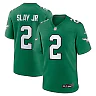 Zennovawear Men's Philadelphia Eagles Darius Slay Kelly Green Alternate Game Player Jersey