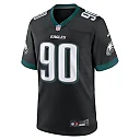Zennovawear Men's Philadelphia Eagles Davis Black Alternate Game Jersey