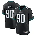 Zennovawear Men's Philadelphia Eagles Davis Black Alternate Game Jersey