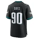 Zennovawear Men's Philadelphia Eagles Davis Black Alternate Game Jersey
