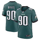 Zennovawear Men's Philadelphia Eagles Davis Midnight Green Team Game Jersey