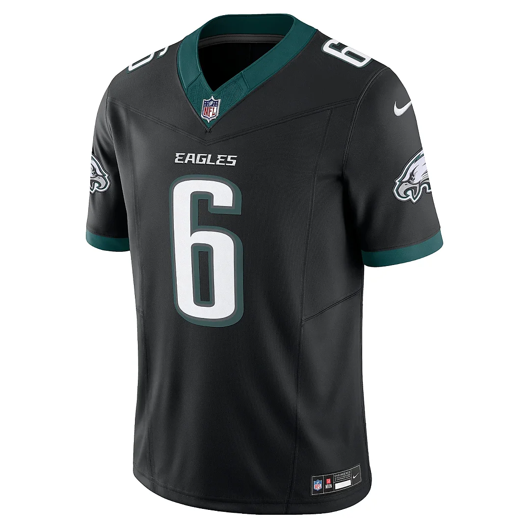 Zennovawear Men's Philadelphia Eagles DeVonta Smith Black Alternate Vapor F.U.S.E. Limited Jersey