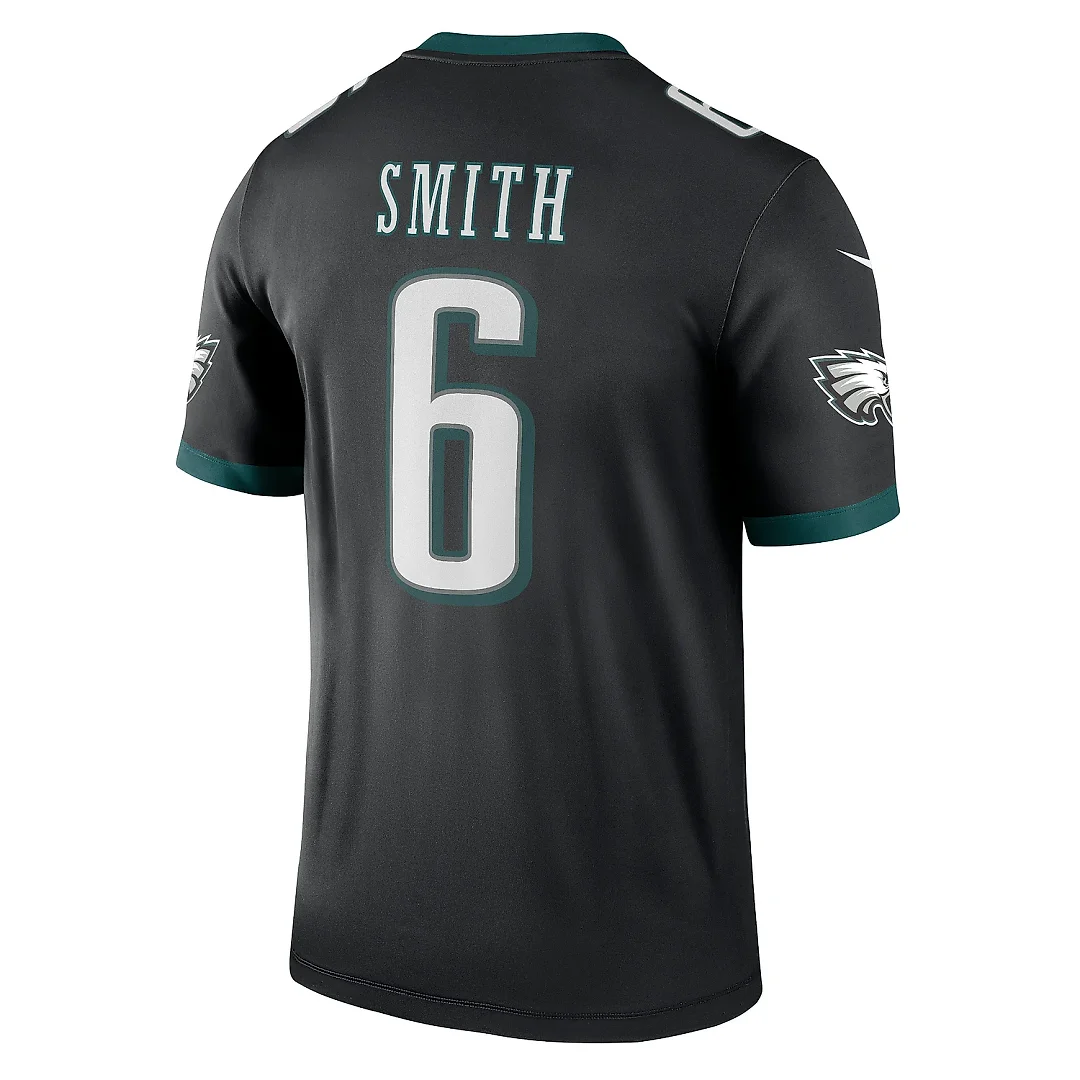 Zennovawear Men's Philadelphia Eagles DeVonta Smith Black Alternate Legend Player Performance Top