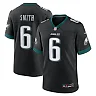 Zennovawear Men's Philadelphia Eagles DeVonta Smith Black Alternate Game Jersey