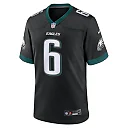 Zennovawear Men's Philadelphia Eagles DeVonta Smith Black Alternate Game Jersey