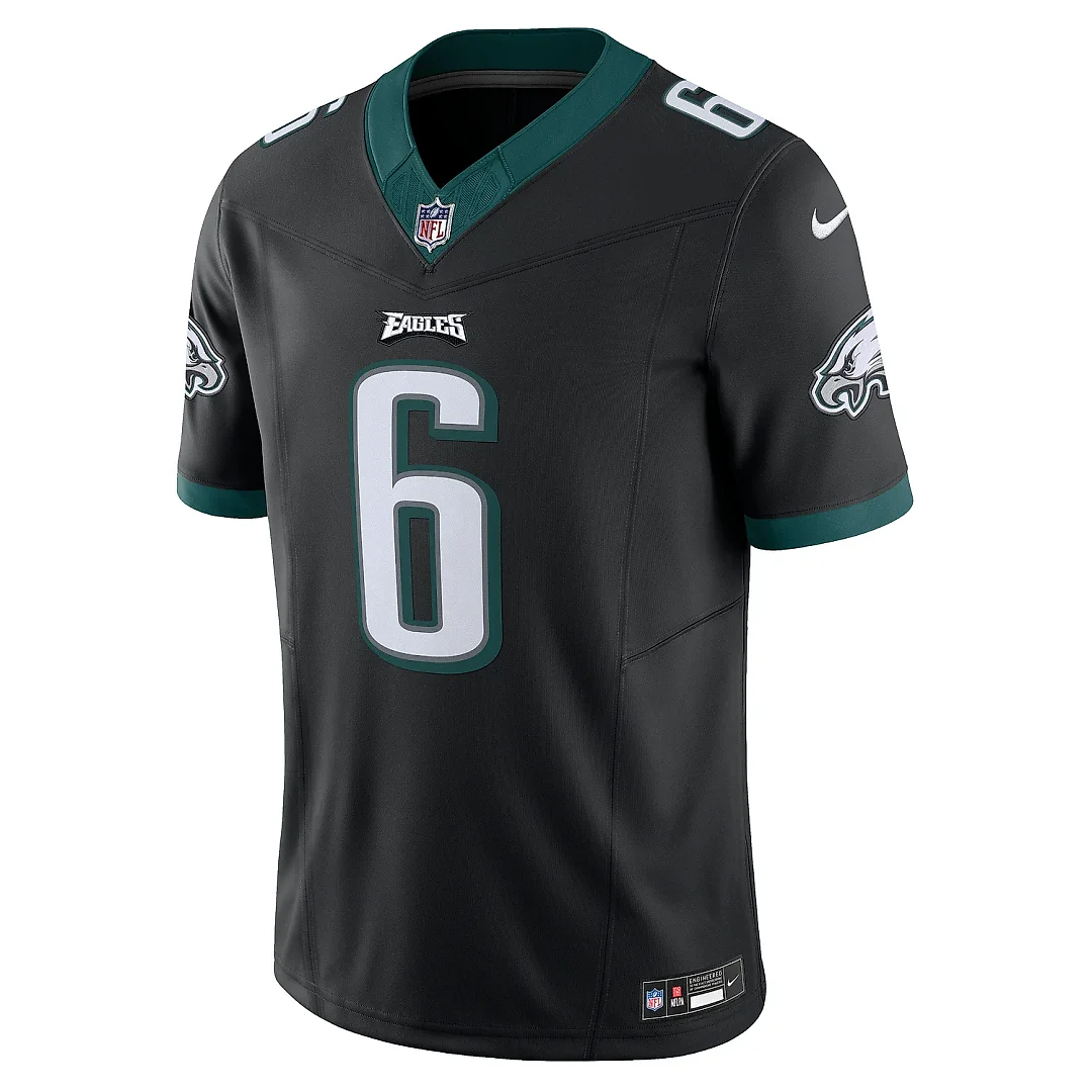 Zennovawear Men's Philadelphia Eagles DeVonta Smith Black Vapor F.U.S.E. Limited Jersey