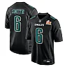 Zennovawear Men's Philadelphia Eagles DeVonta Smith Carbon Black Super Bowl LIX Fashion Game Player Jersey