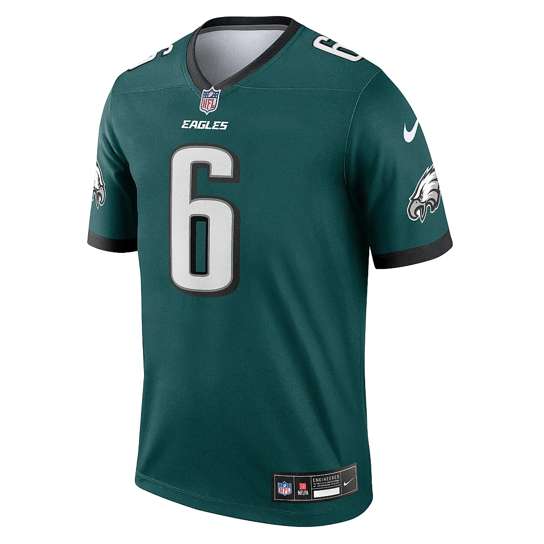 Zennovawear Men's Philadelphia Eagles DeVonta Smith Green Team Legend Player Performance Top