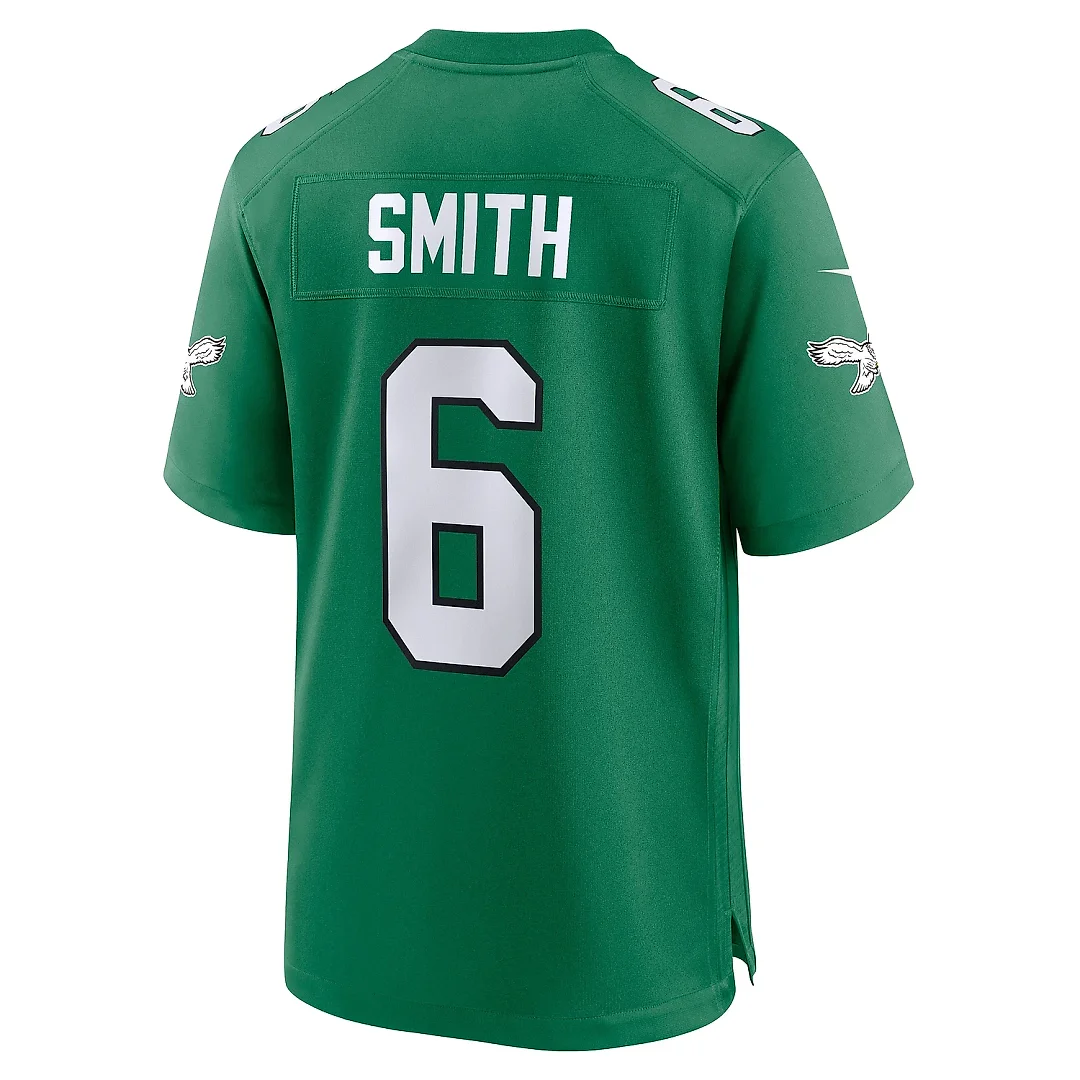 Zennovawear Men's Philadelphia Eagles DeVonta Smith Kelly Green Super Bowl LIX 2nd Alternate Game Jersey