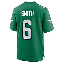Zennovawear Men's Philadelphia Eagles DeVonta Smith Kelly Green Alternate Game Player Jersey