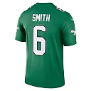 Zennovawear Men's Philadelphia Eagles DeVonta Smith Kelly Green Alternate Legend Player Performance Top