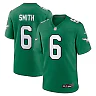 Zennovawear Men's Philadelphia Eagles DeVonta Smith Kelly Green Alternate Game Player Jersey