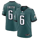 Zennovawear Men's Philadelphia Eagles DeVonta Smith Midnight Green Team Game Jersey