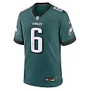Zennovawear Men's Philadelphia Eagles DeVonta Smith Midnight Green Team Game Jersey