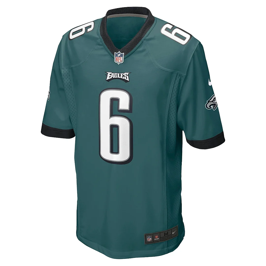 Zennovawear Men's Philadelphia Eagles DeVonta Smith Midnight Green Player Game Jersey