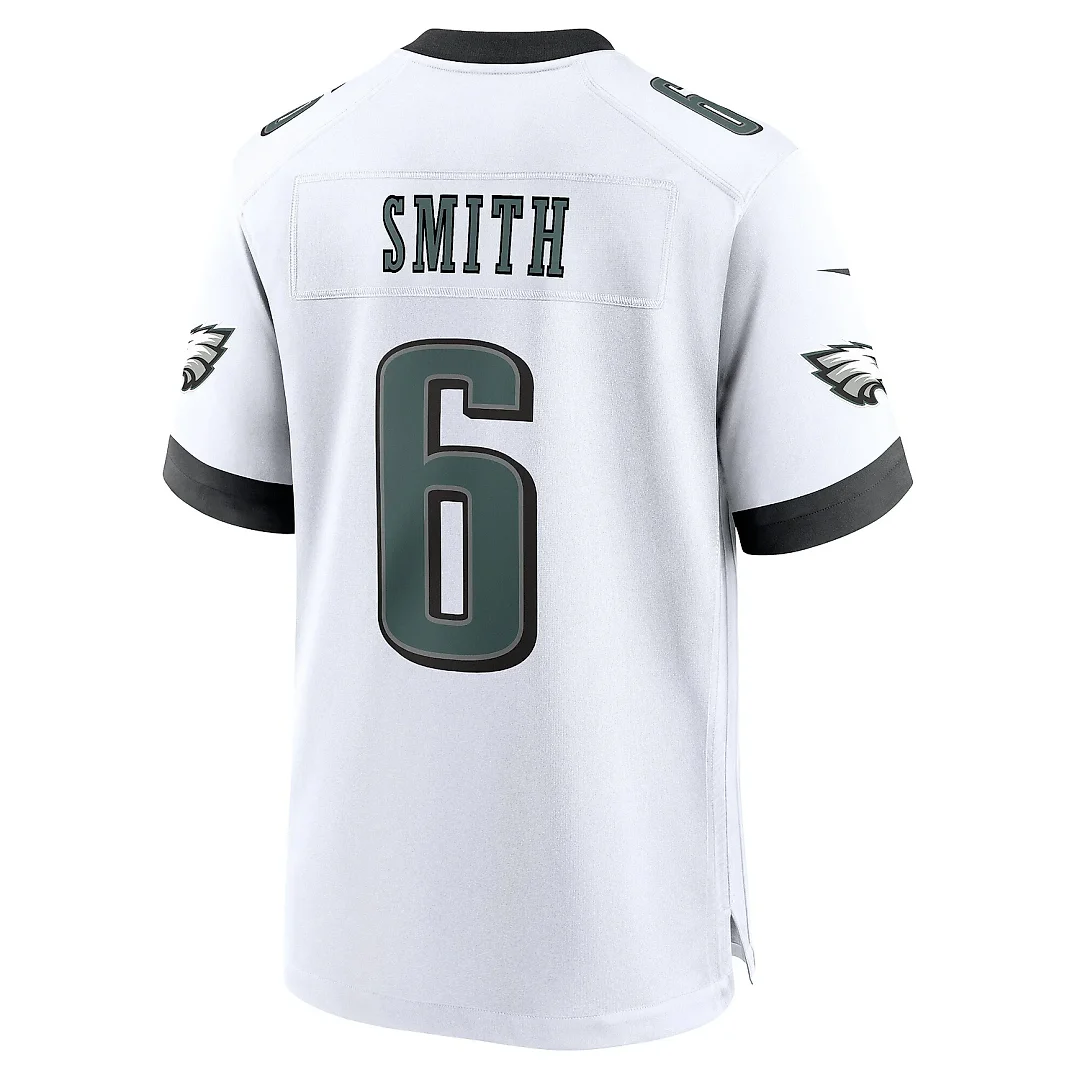 Zennovawear Men's Philadelphia Eagles DeVonta Smith White White Game Jersey