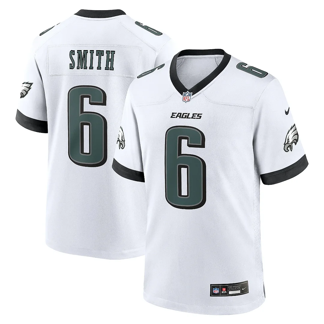 Zennovawear Men's Philadelphia Eagles DeVonta Smith White White Game Jersey