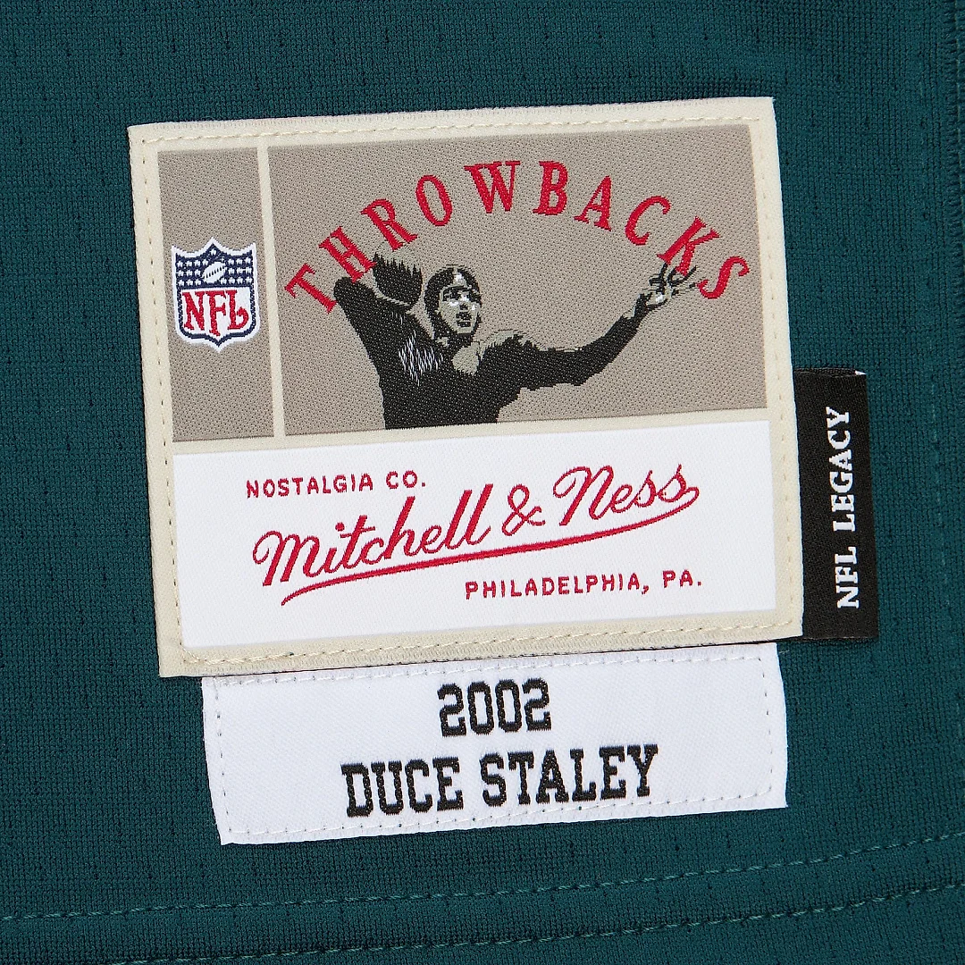 Zennovawear Men's Philadelphia Eagles Duce Staley Mitchell & Ness Midnight Green 2002 Legacy Jersey