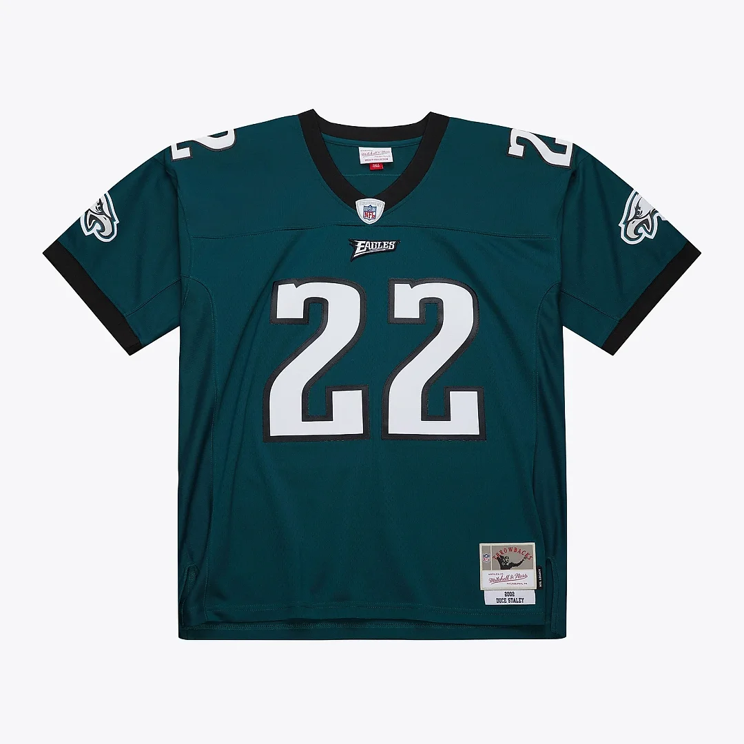 Zennovawear Men's Philadelphia Eagles Duce Staley Mitchell & Ness Midnight Green 2002 Legacy Jersey