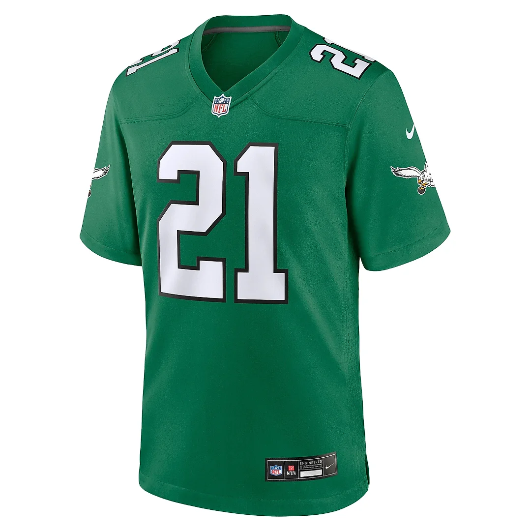 Zennovawear Men's Philadelphia Eagles Eric Allen Kelly Green Alternate Game Jersey