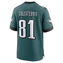 Zennovawear Men's Philadelphia Eagles Grant Calcaterra Midnight Green Team Game Jersey
