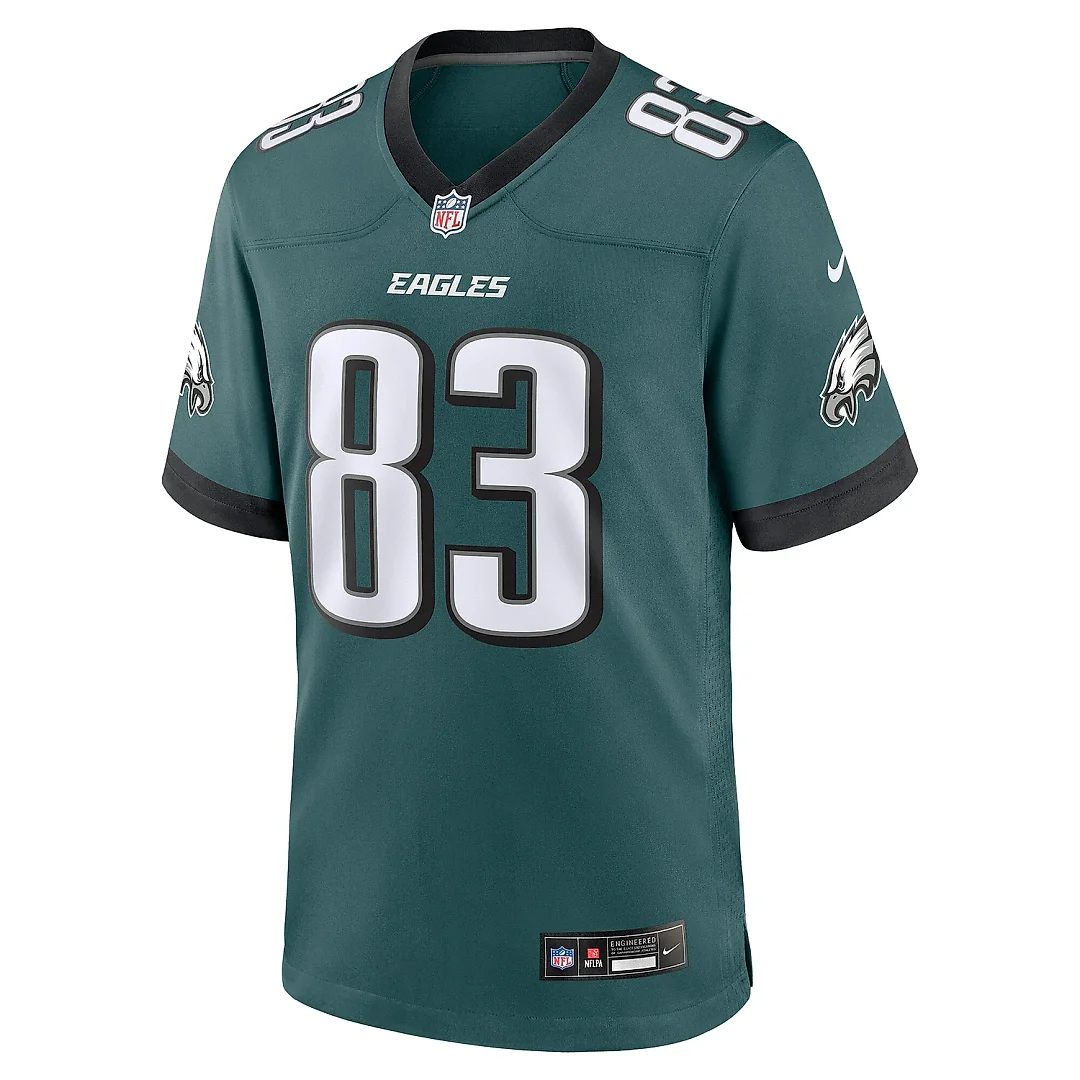 Zennovawear Men's Philadelphia Eagles Jahan Dotson Midnight Green Team Game Jersey