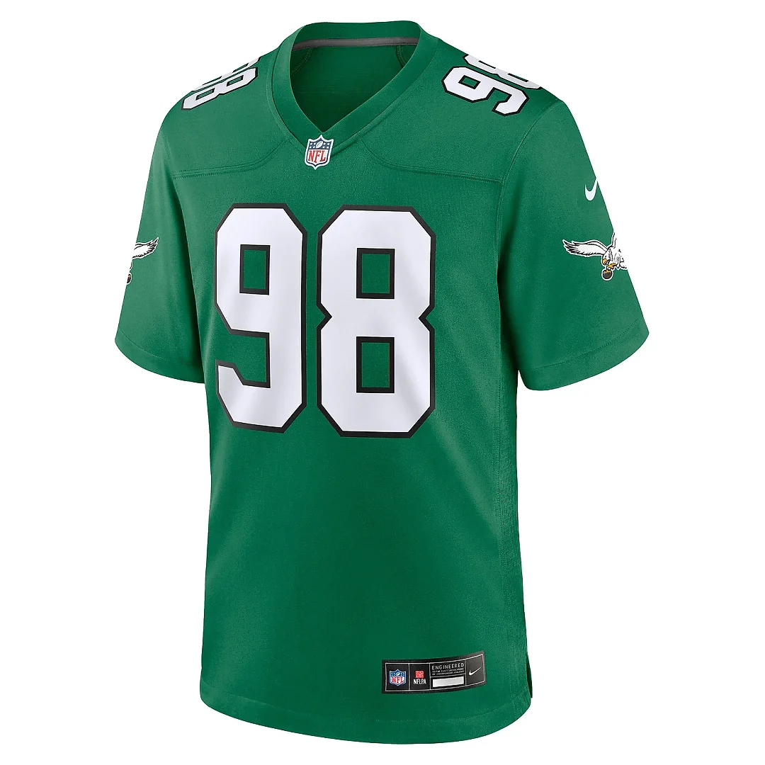 Zennovawear Men's Philadelphia Eagles Jalen Carter Kelly Green Alternate Game Jersey