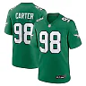 Zennovawear Men's Philadelphia Eagles Jalen Carter Kelly Green Alternate Game Jersey
