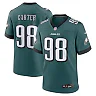 Zennovawear Men's Philadelphia Eagles Jalen Carter Midnight Green Team Game Jersey