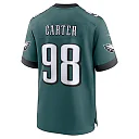 Zennovawear Men's Philadelphia Eagles Jalen Carter Midnight Green Team Game Jersey