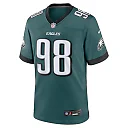 Zennovawear Men's Philadelphia Eagles Jalen Carter Midnight Green Team Game Jersey