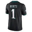 Zennovawear Men's Philadelphia Eagles Jalen Hurts Black Alternate Vapor F.U.S.E. Limited Jersey