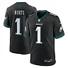 Zennovawear Men's Philadelphia Eagles Jalen Hurts Black Alternate Game Jersey