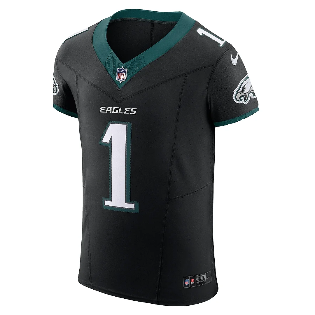 Zennovawear Men's Philadelphia Eagles Jalen Hurts Black Alternate Vapor F.U.S.E. Elite Jersey