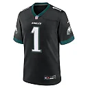 Zennovawear Men's Philadelphia Eagles Jalen Hurts Black Alternate Game Jersey