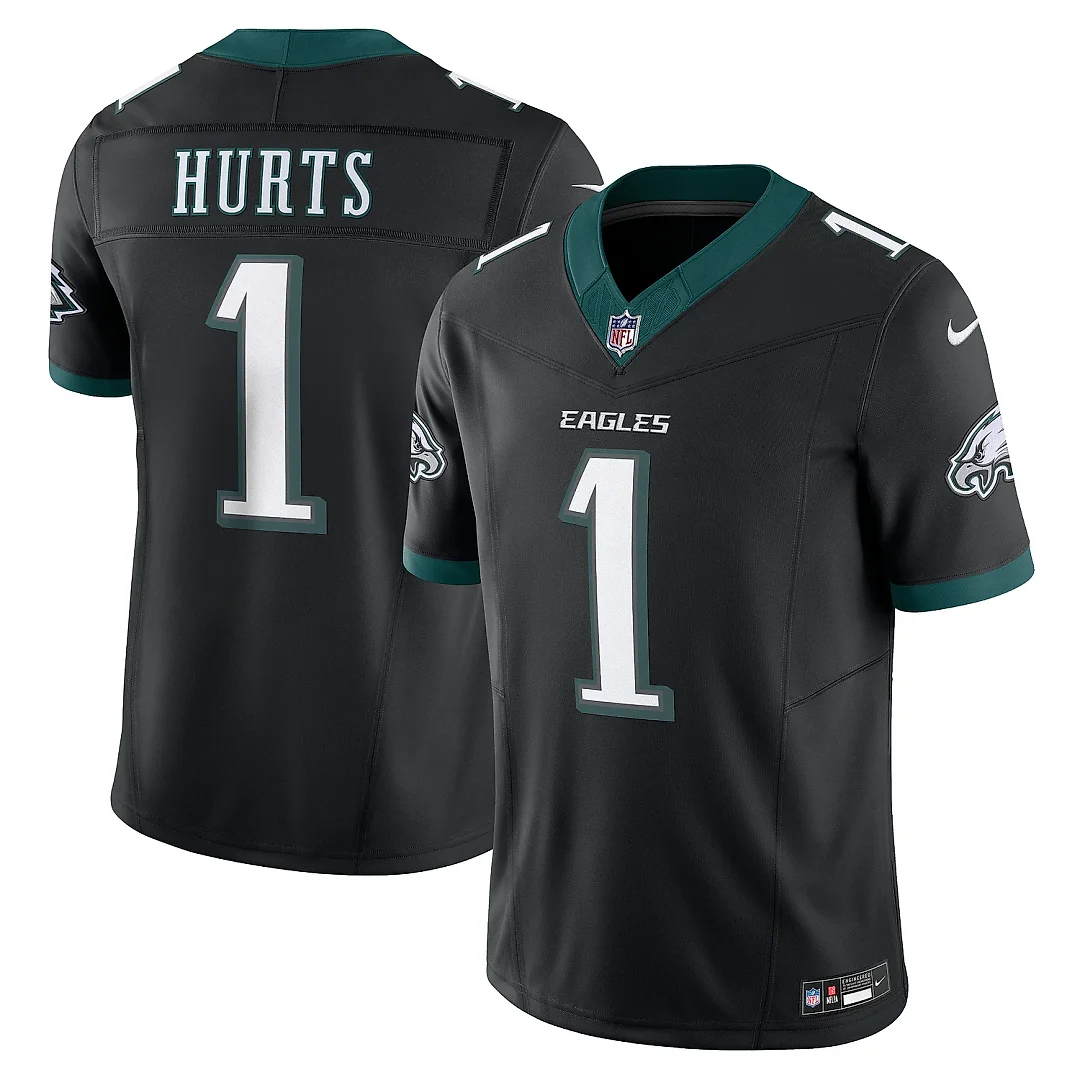 Zennovawear Men's Philadelphia Eagles Jalen Hurts Black Alternate Vapor F.U.S.E. Limited Jersey