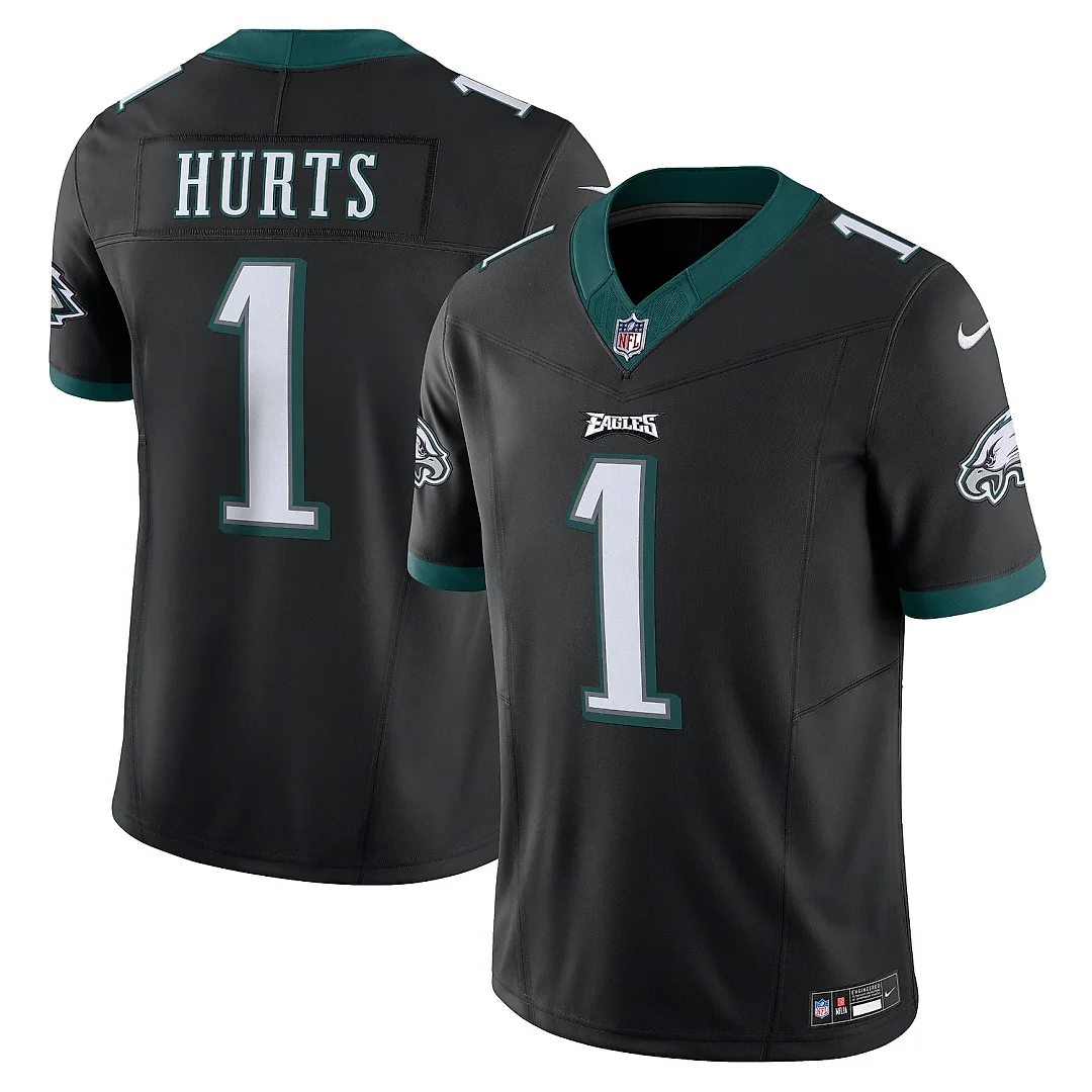 Zennovawear Men's Philadelphia Eagles Jalen Hurts Black Vapor F.U.S.E. Limited Jersey