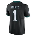 Zennovawear Men's Philadelphia Eagles Jalen Hurts Black Vapor F.U.S.E. Limited Jersey