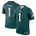 Zennovawear Men's Philadelphia Eagles Jalen Hurts Green Team Legend Player Performance Top